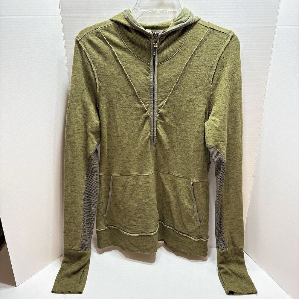 Free People Movement Markle Hoodie Women’s Large Olive Green Athleisure Grunge